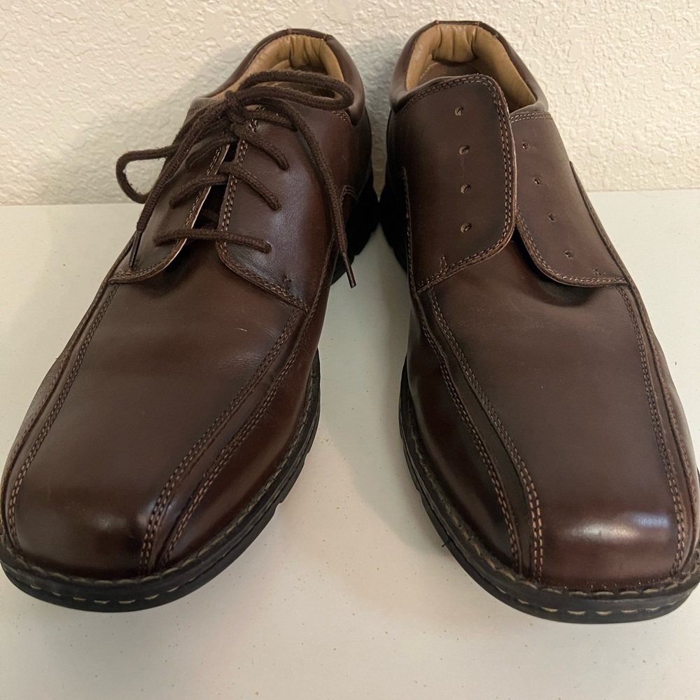 Dockers Dark Brown Leather Oxfords
